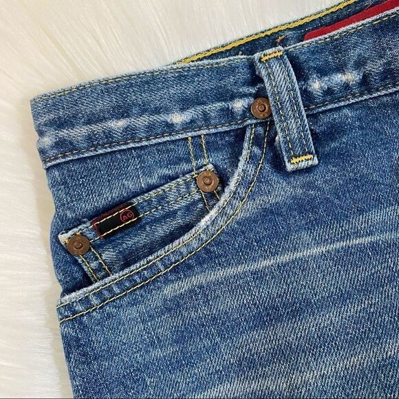 AG Adriano Goldschmied Blue Denim Mini Skirt - Picture 8 of 8